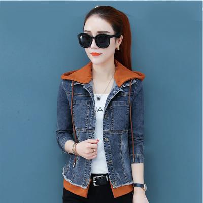 ÁO KHOÁC JEAN NỮ PHỐI NÓN CAM - NK331